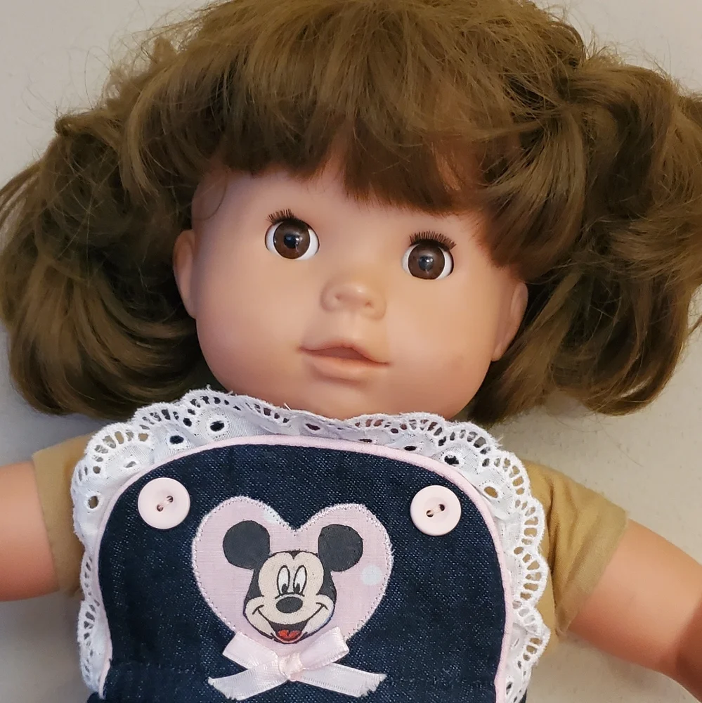 Gotz Doll Brown Hair Pigtails 16